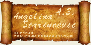 Angelina Starinčević vizit kartica